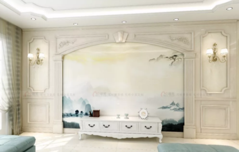 新中式石材背景墻設(shè)計(jì)2